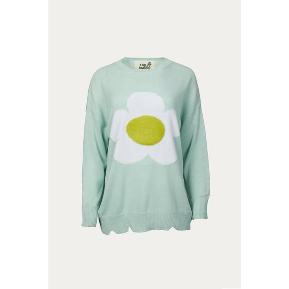 NEW ERIN MADE petal pullover in light blue - Picture 1 of 1
